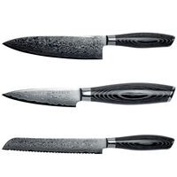 Mareld Akio Knivsæt m. brødkniv, sort