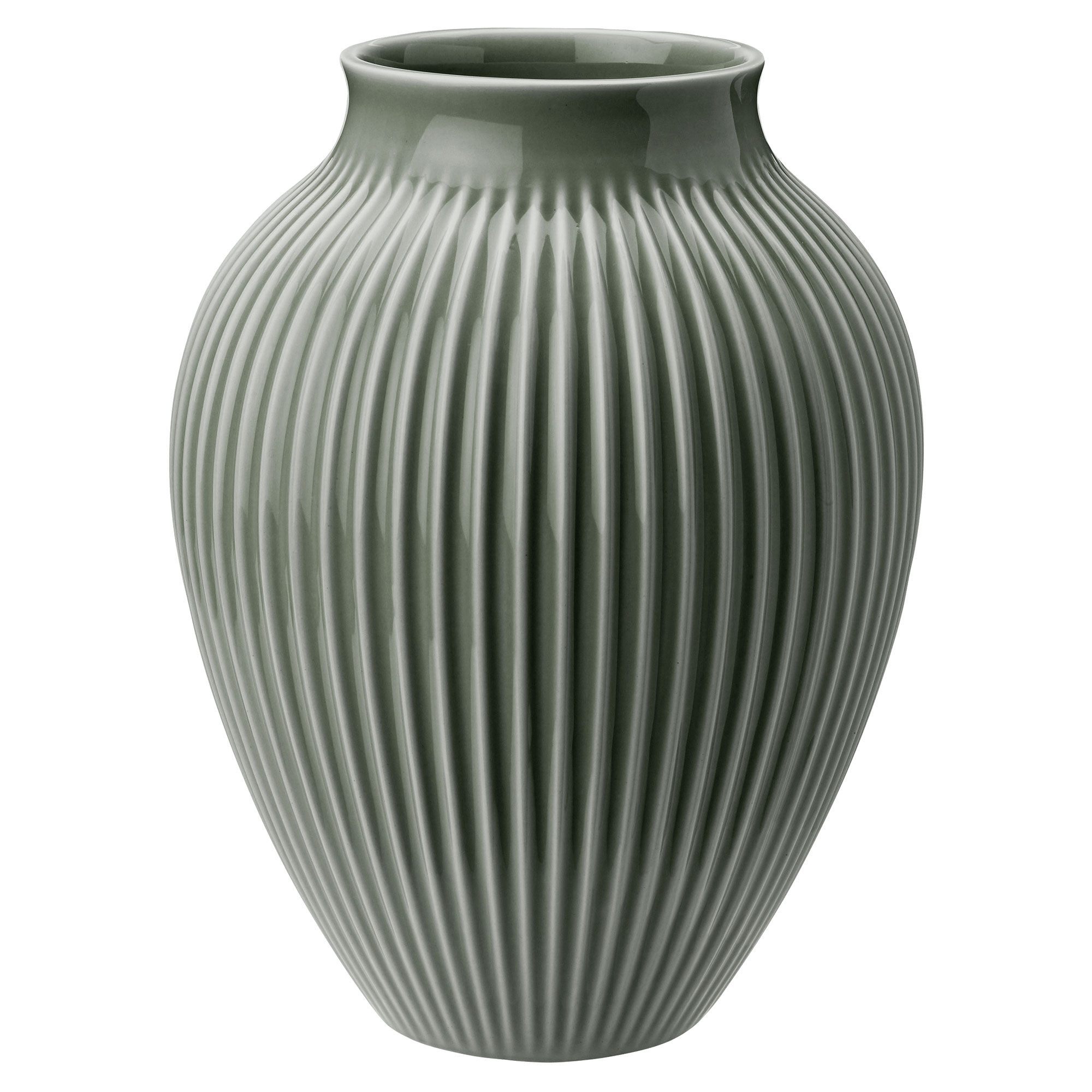 Knabstrup Ripple Celadon Vas 27 cm