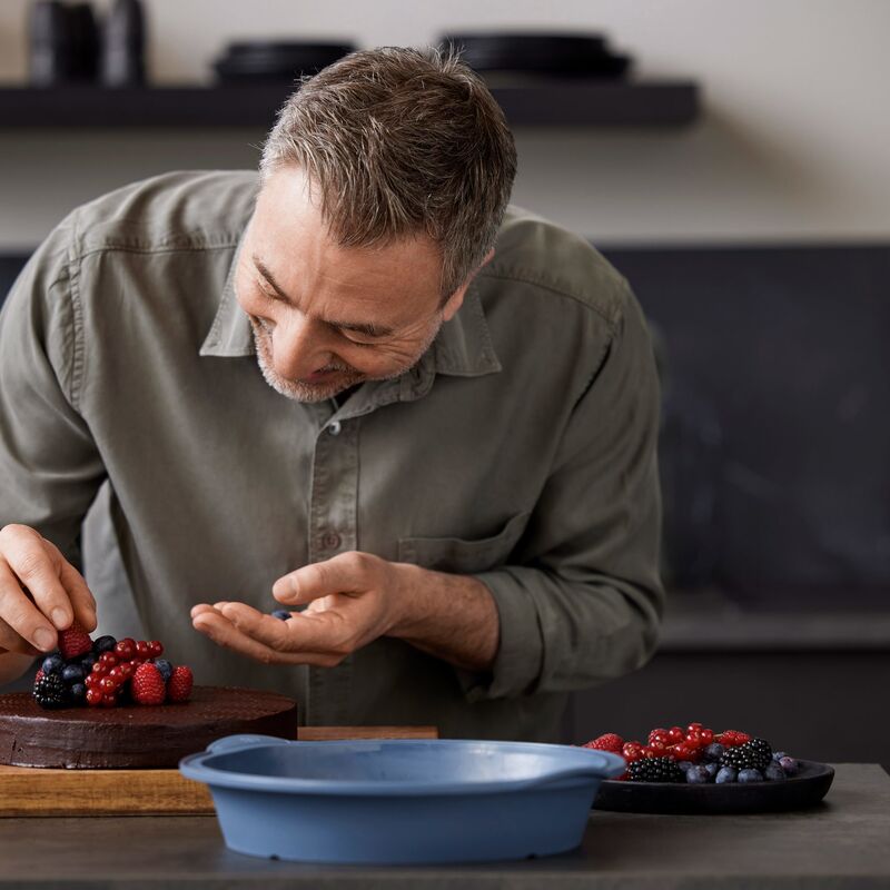 kakform, 26x6 cm, indigo