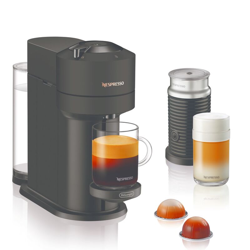 Vertuo Next Value Pack kaffemaskin och mjölkskummare, svart