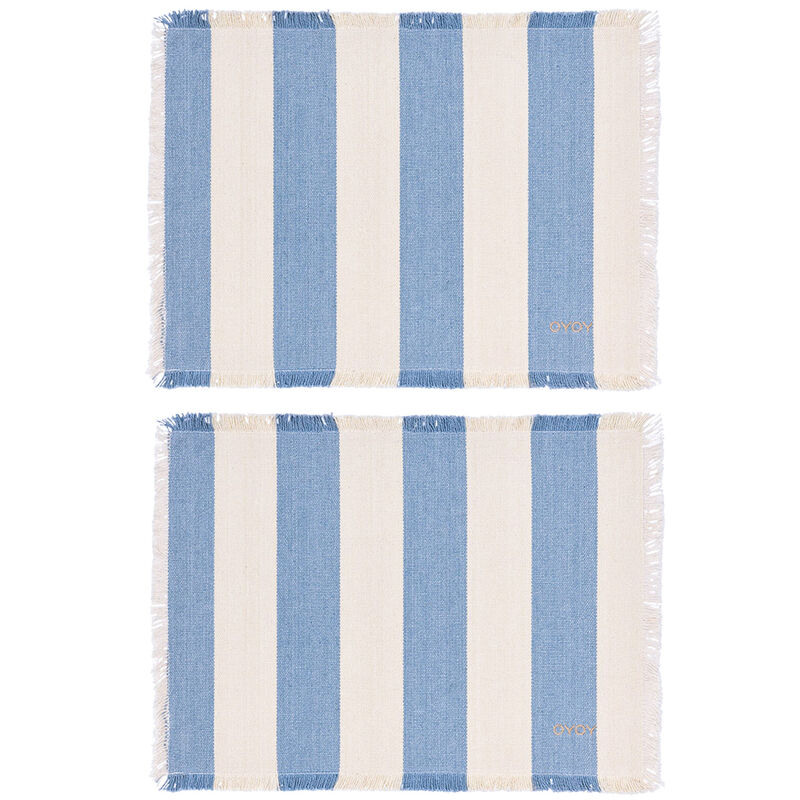 Toppu dækkeserviet, blå, 2 stk.