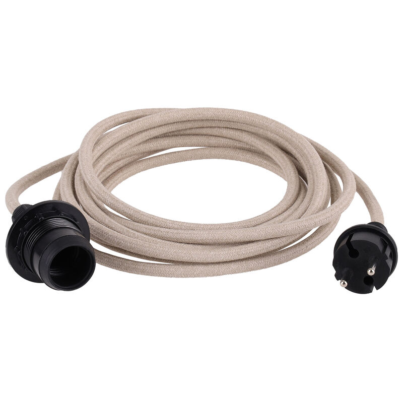 Kabel til utendørsbelysning 5 meter, natur