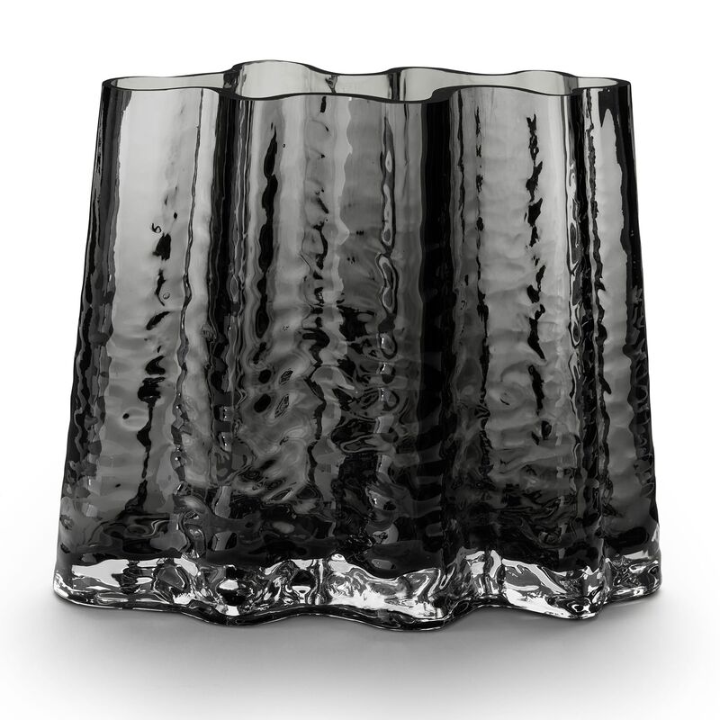 Gry Wide vase, 19 cm, smoke