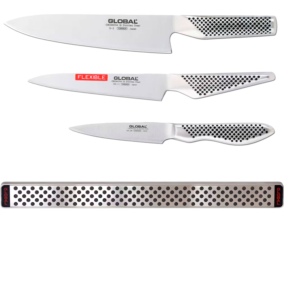 Knivset 3-delar + knivlist 51 cm