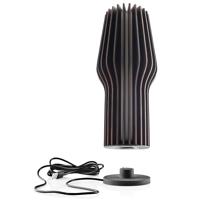 Radiant lampe, røget eg