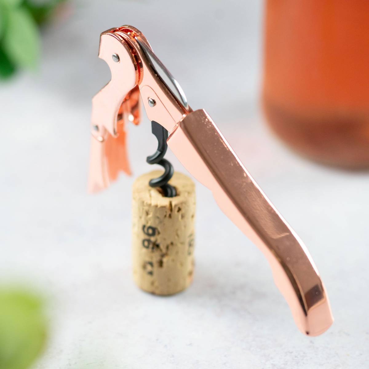 Pulltaps Basic vinöppnare, roséguld