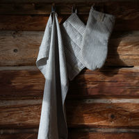 Patalappu raidallinen, sininen/beige