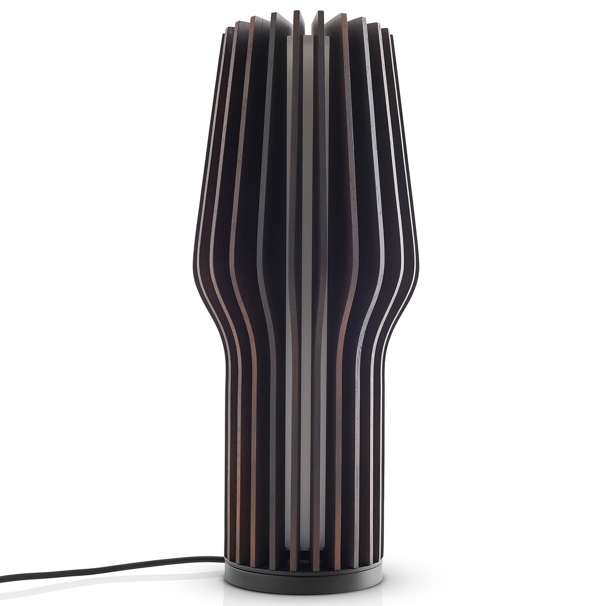 Radiant lampe, røget eg
