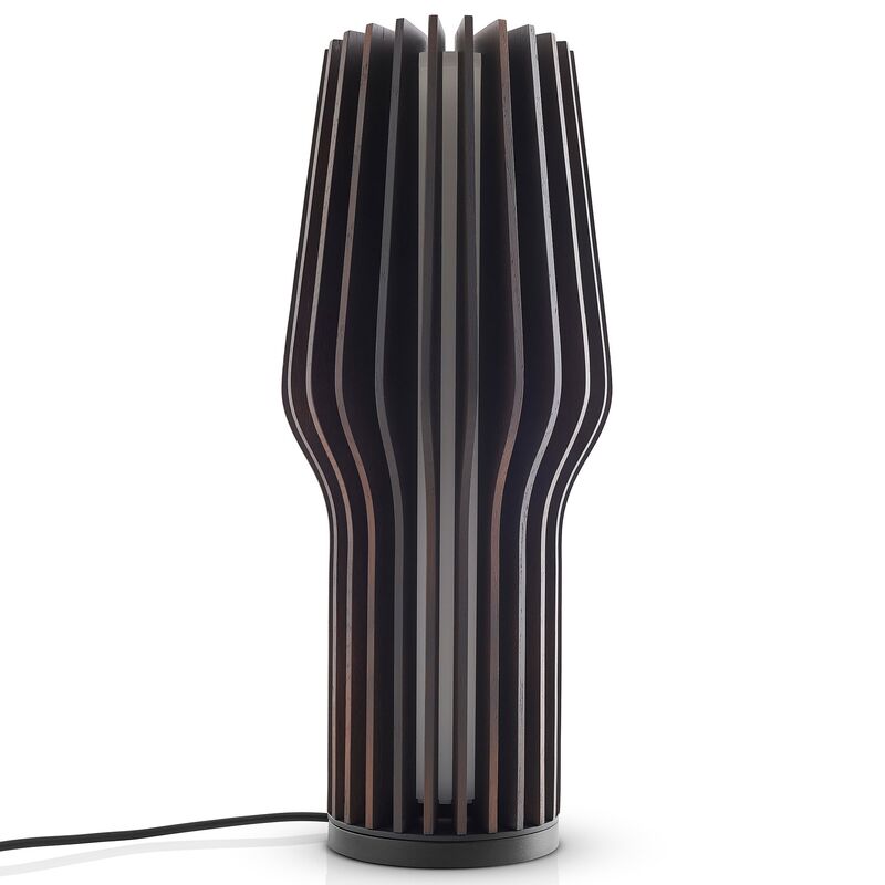 Radiant lampe, røget eg