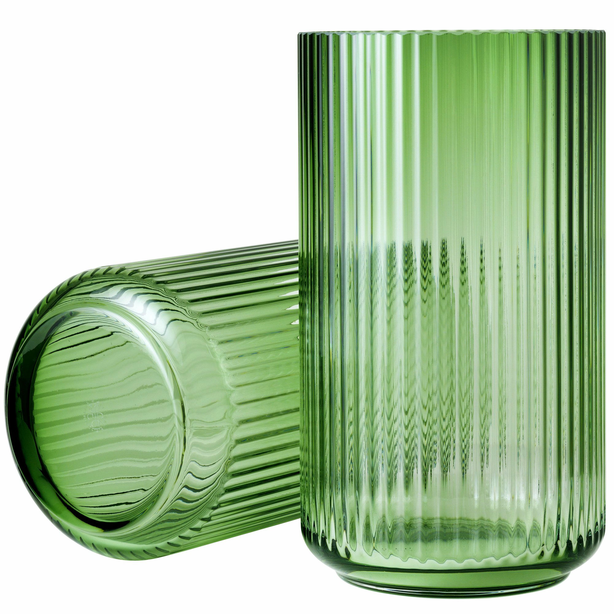 Lyngbyvasen 31 cm, glas – grøn