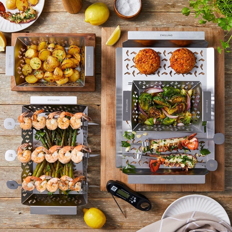 product-BBQ+ rektangulær grillkurv, M