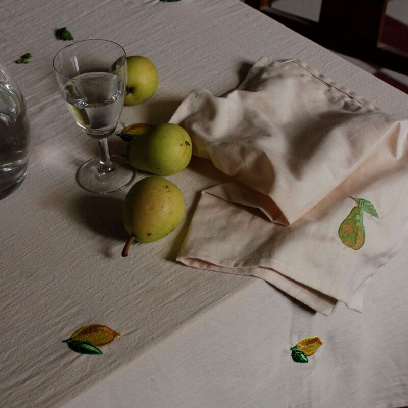 Midnats Soda Lemon dækkeserviet 330x145 cm, beige