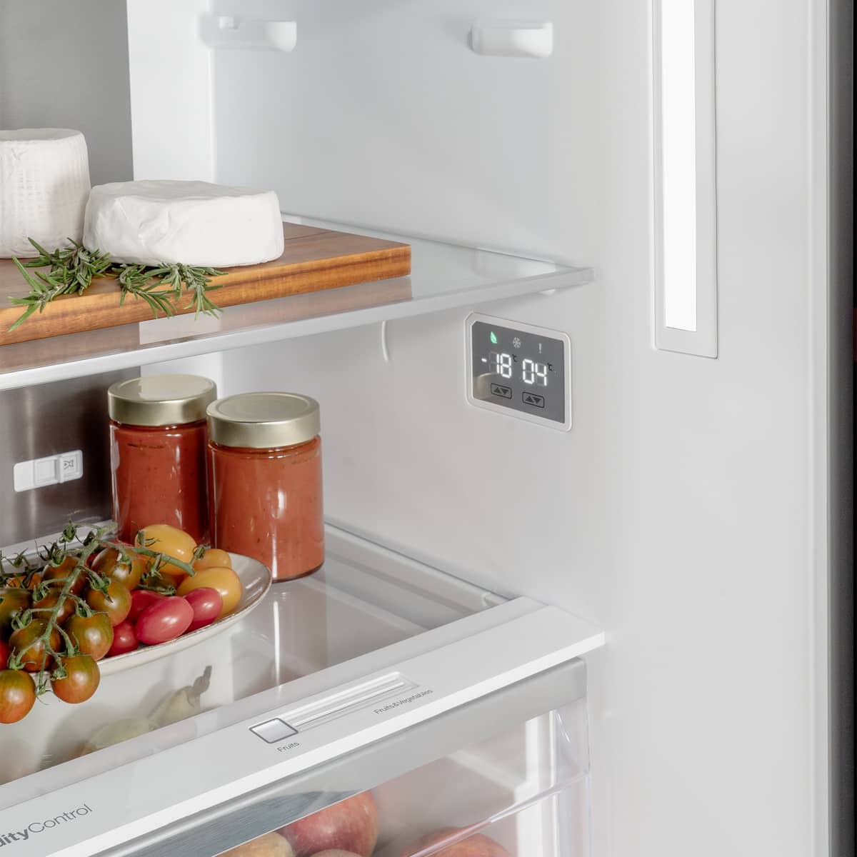 Professional RCD84F4FXNCP køleskab/fryser, rustfrit stål