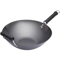 Wokpande 36 cm, sort
