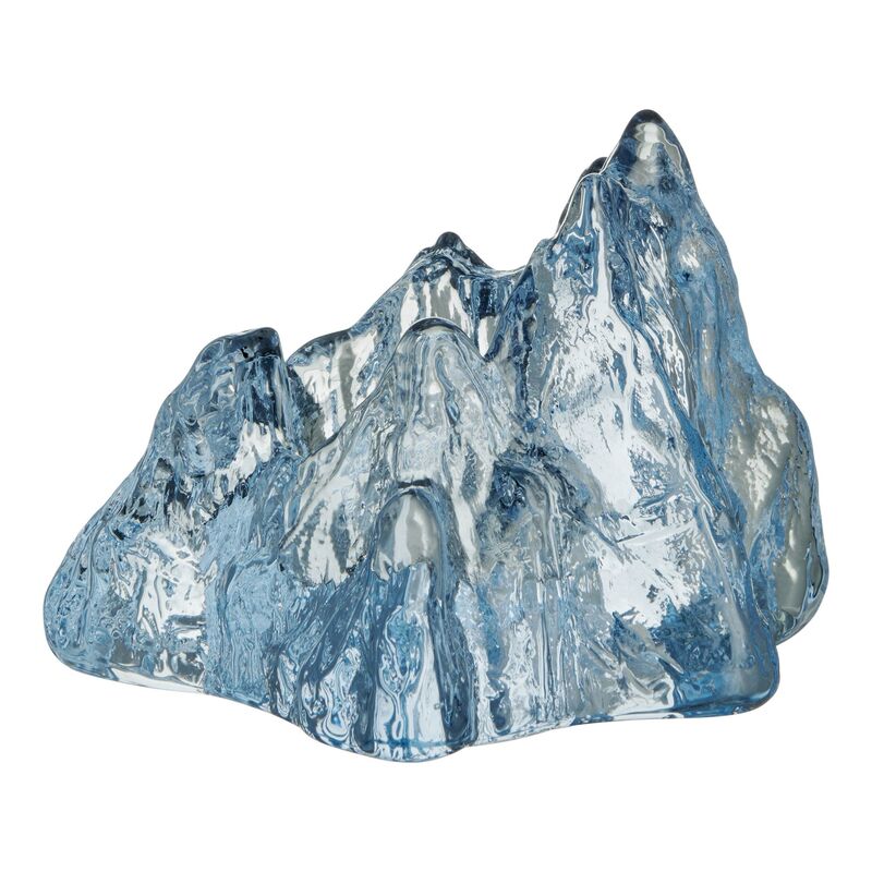 The Rock telysholder 9,1 cm, isblå