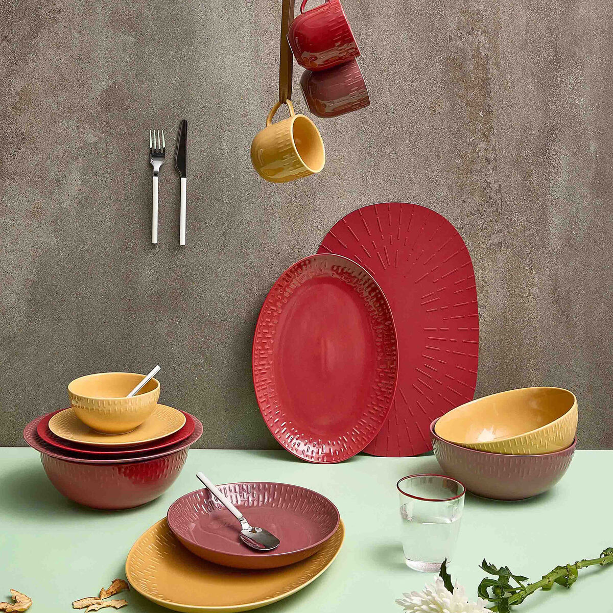 Confetti fad 36 × 25,5 cm, chili