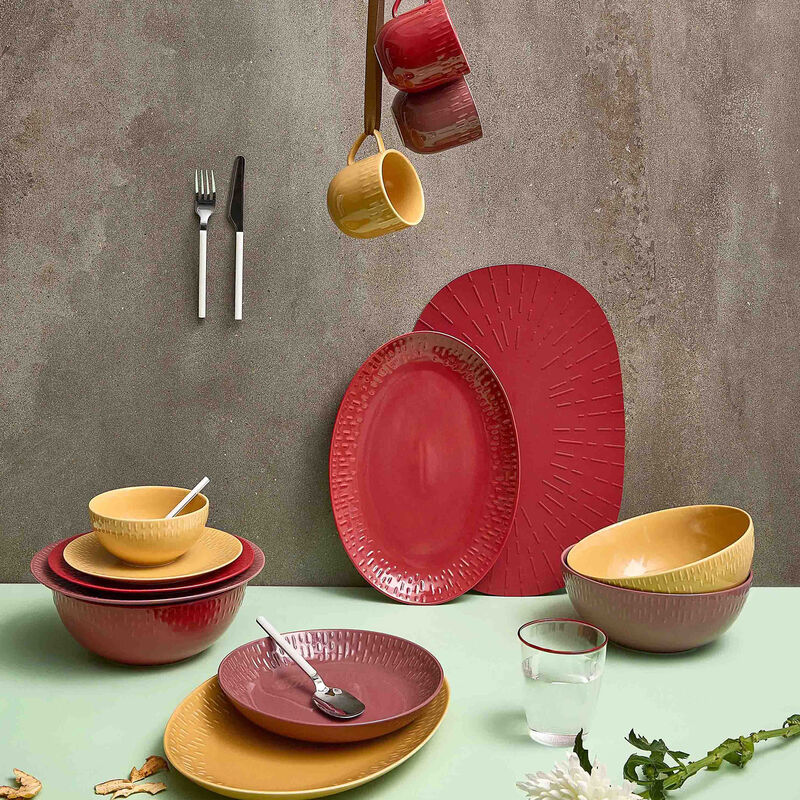 Confetti soikea vati 36 × 25,5 cm, chili