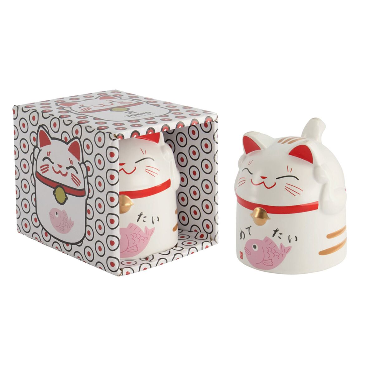 Kawaii Lucky Cat krus 35 cl, pink