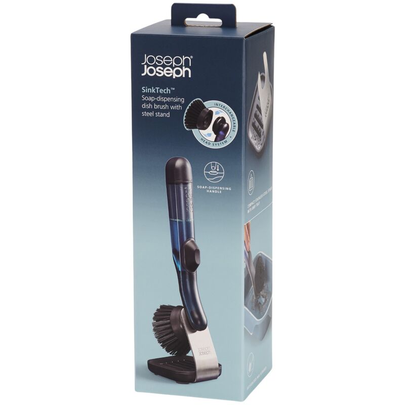 Joseph Joseph SinkTech Oppvaskbørste med oppvaskmiddelbeholder og stativ