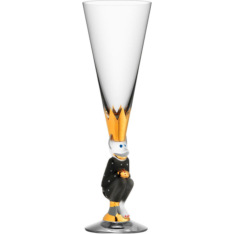 Nobel The sparkling devil Champagneglas 19cl., mørkegrå