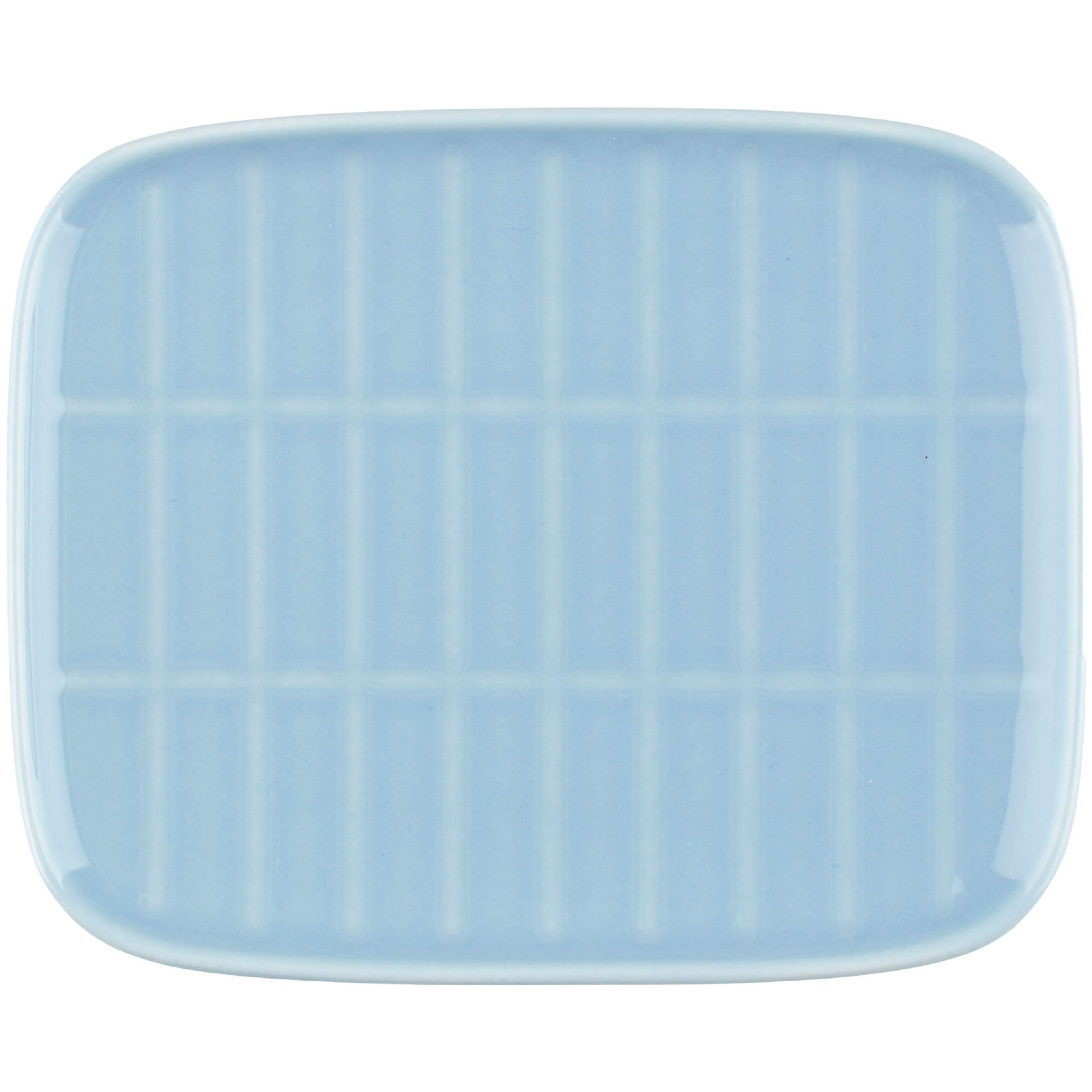 Tiiliskivi tallrik 15x12 cm, ljusblå