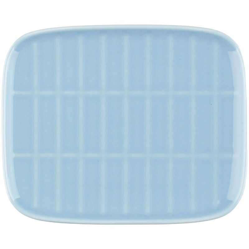 Tiiliskivi tallerken 15 x 12 cm, lyseblå