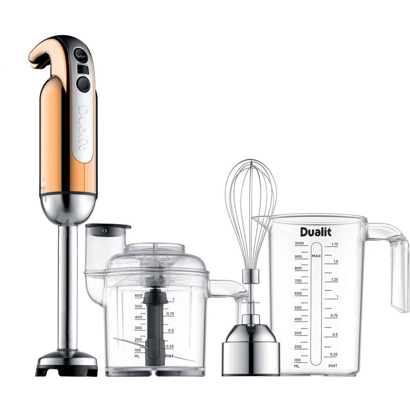 New Edition stavblender med tilbehør, kobber