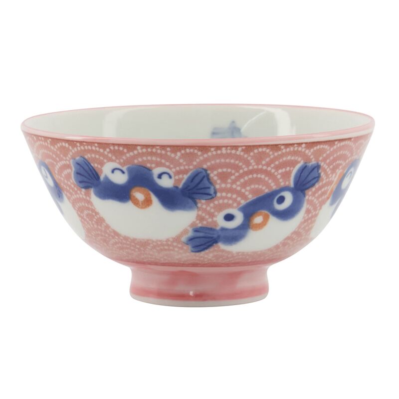 Kawaii skål 11 cm, fish pink