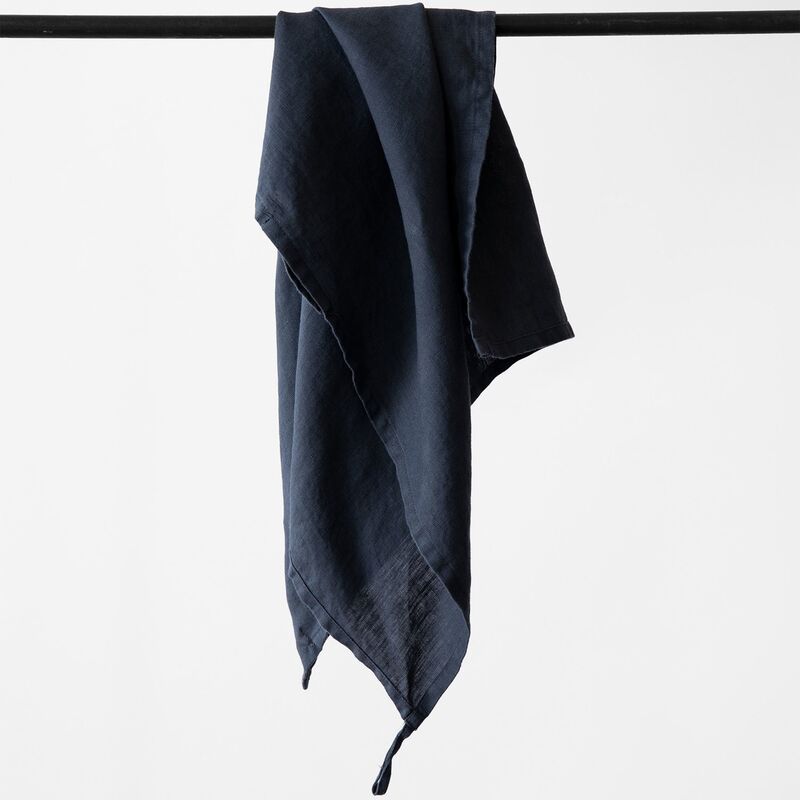 Keittiöpyyhe pellavaa 50x70 cm, night blue