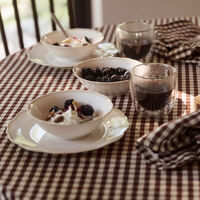 Oliva rund duk 160 cm, brun