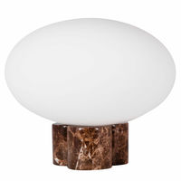 Mammut bordlampe, 28 cm, brun