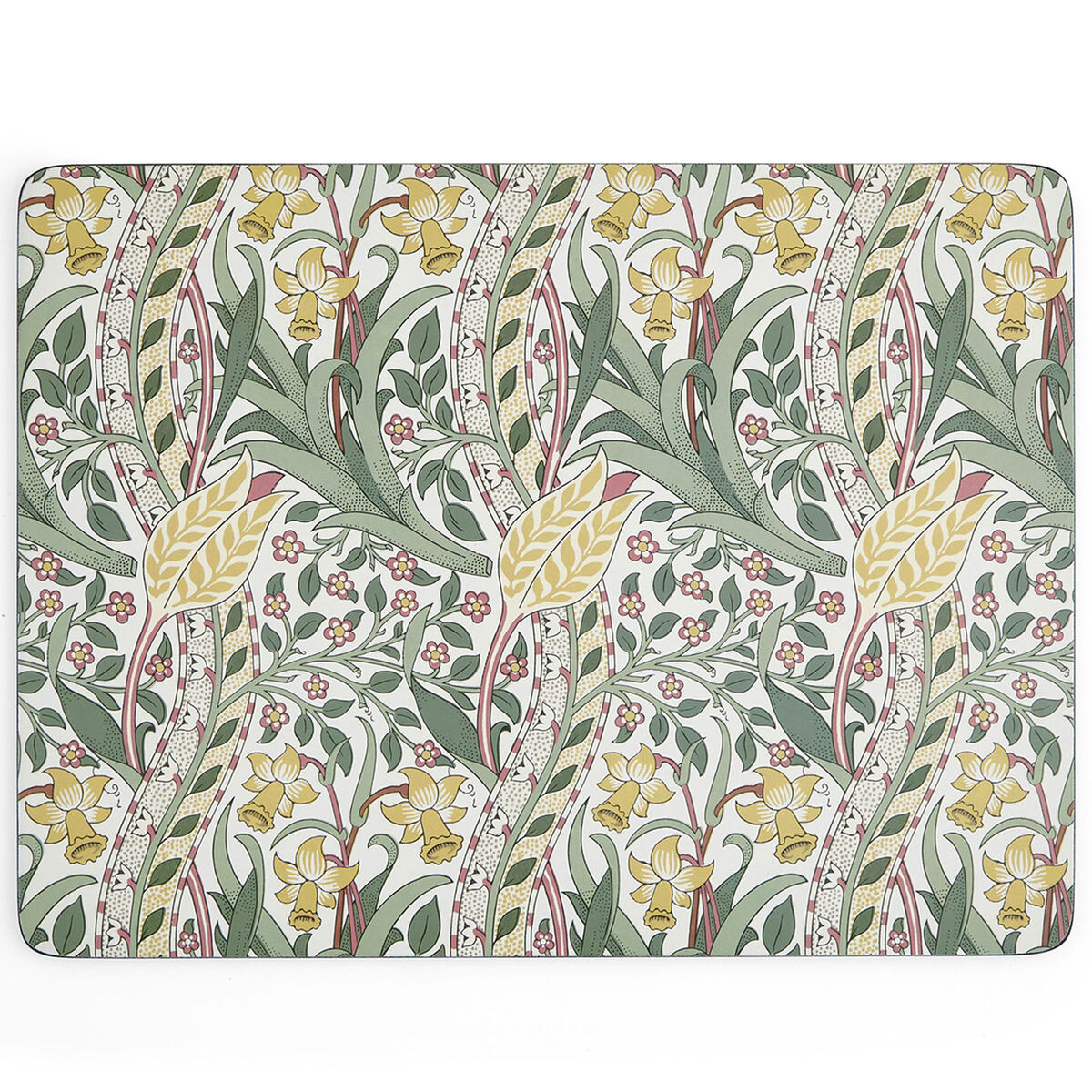 Spode Morris & Co. Daffodil pöytätabletti 40x30 cm 4-pakkaus