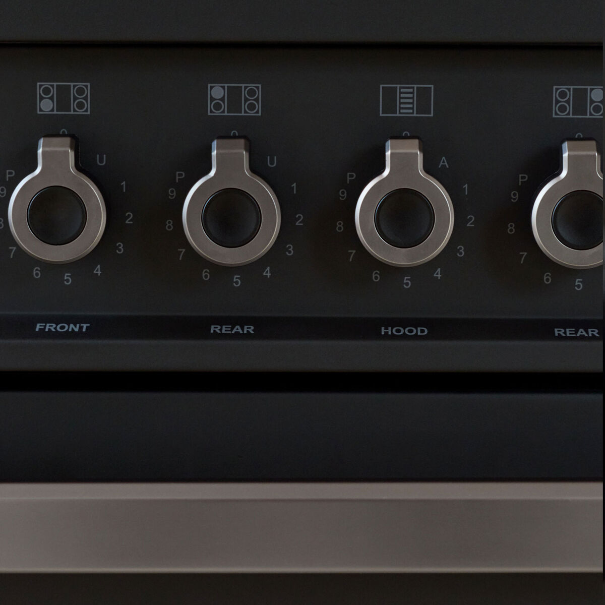 PROCH94I1ECAT Komfyr med integrert vifte 90 cm, carbonio