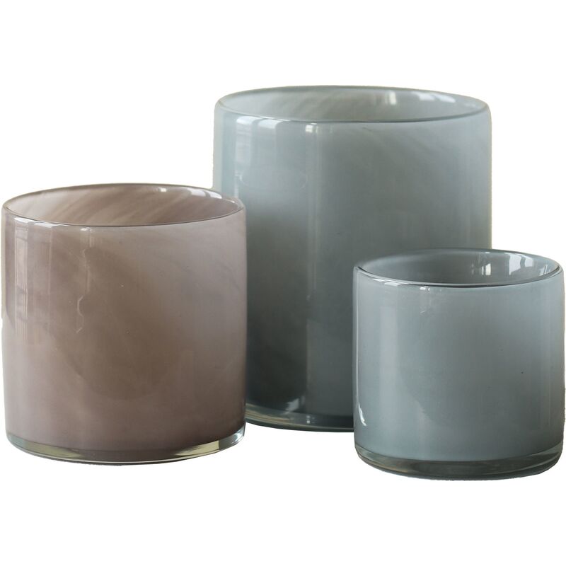 Lyric-kynttilälyhty, 3 kpl, blue/purple/grey