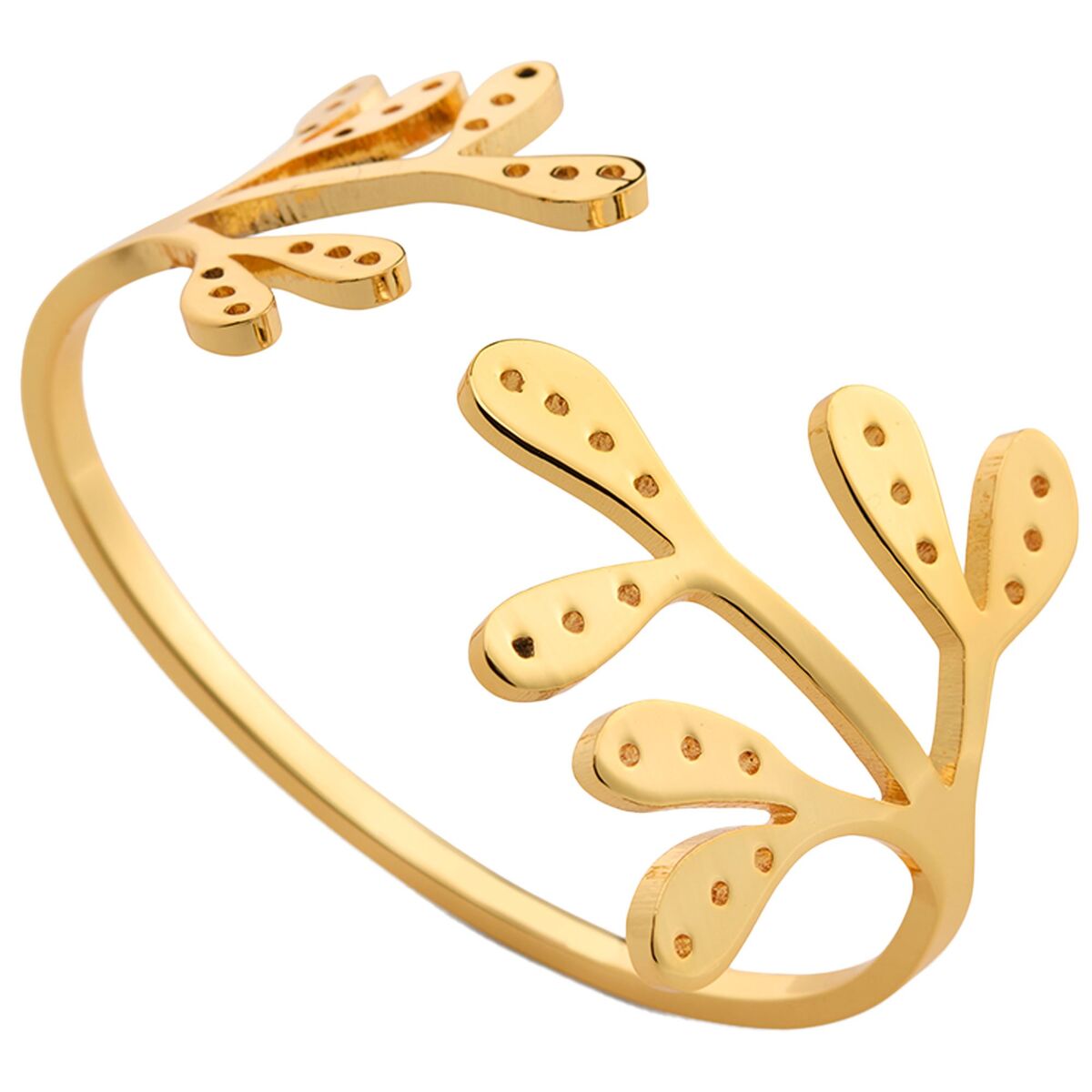 Mistletoe Servettring 2 st, brass