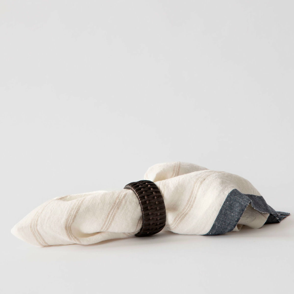 Mila servettring 4 st, brun
