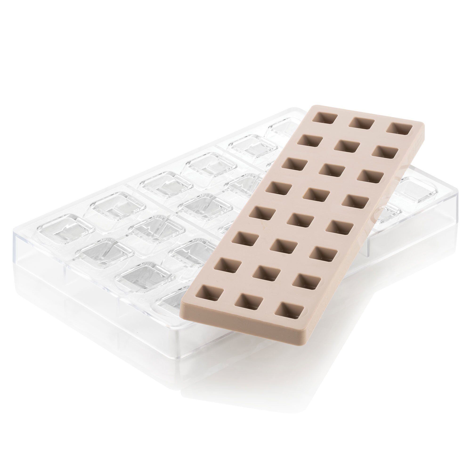 Silikomart Kit Quadro 01 pralinset, silikon/tritan