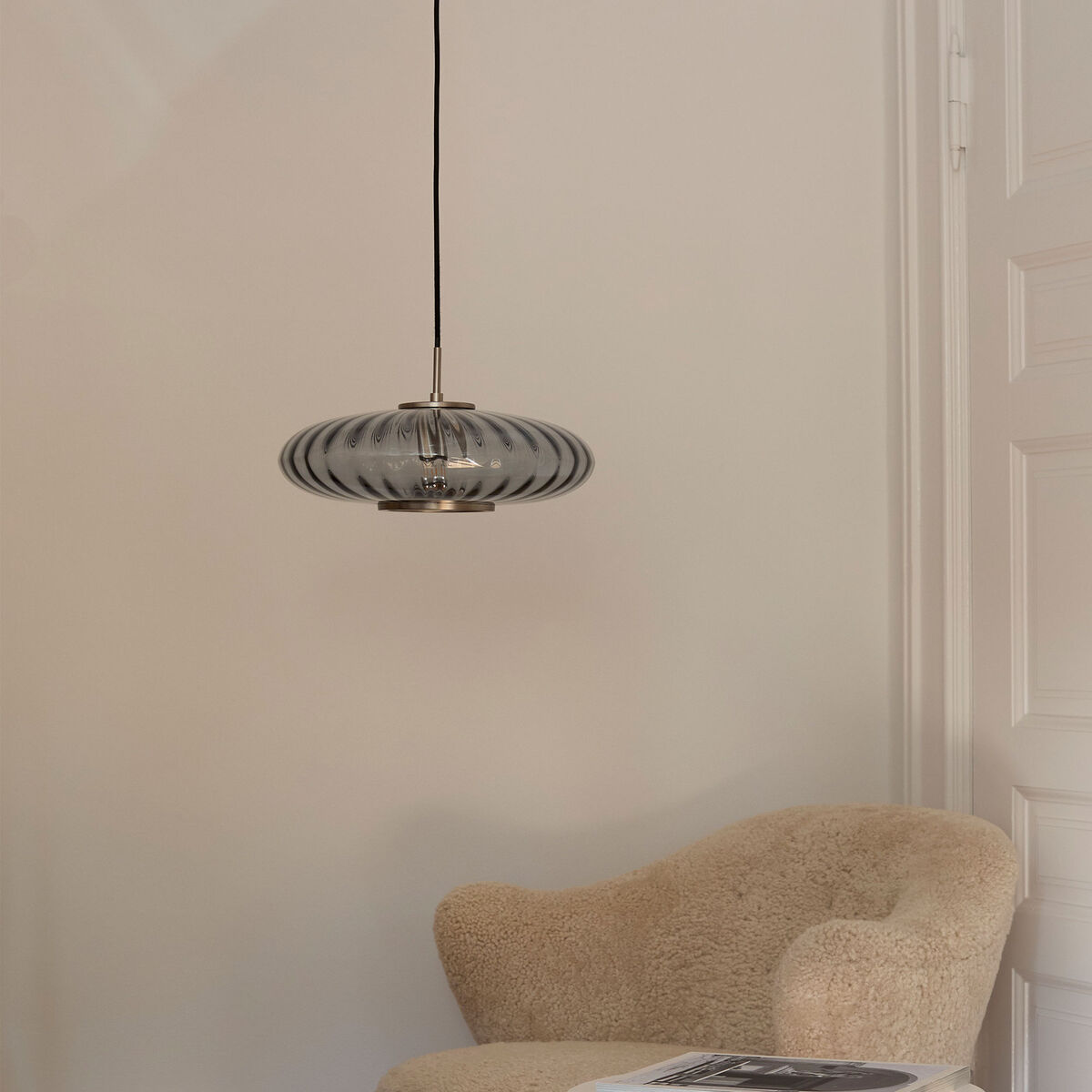 Urc taklampe 36 cm, smoke