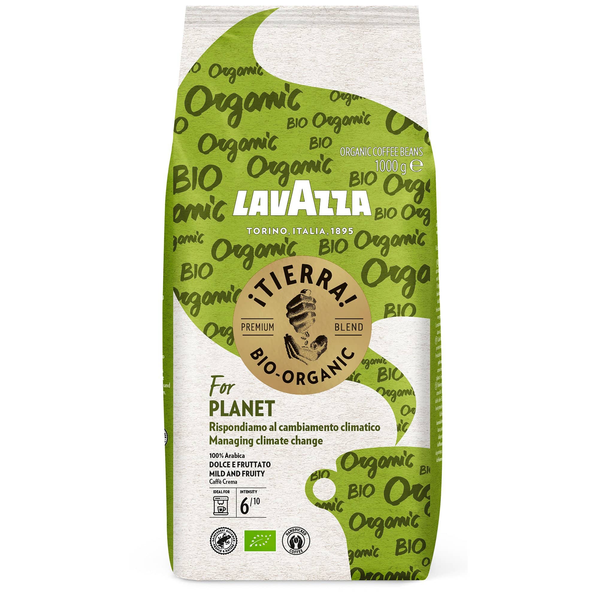 Produktfoto för Lavazza ¡Tierra! For Planet Organic kaffebönor, 1 kg