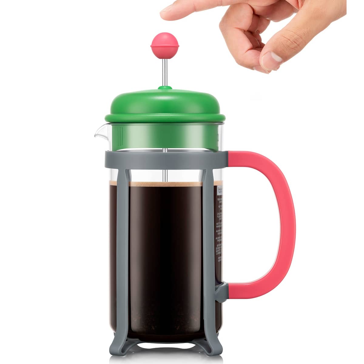 Java kaffepress 8 koppar, grön/grå