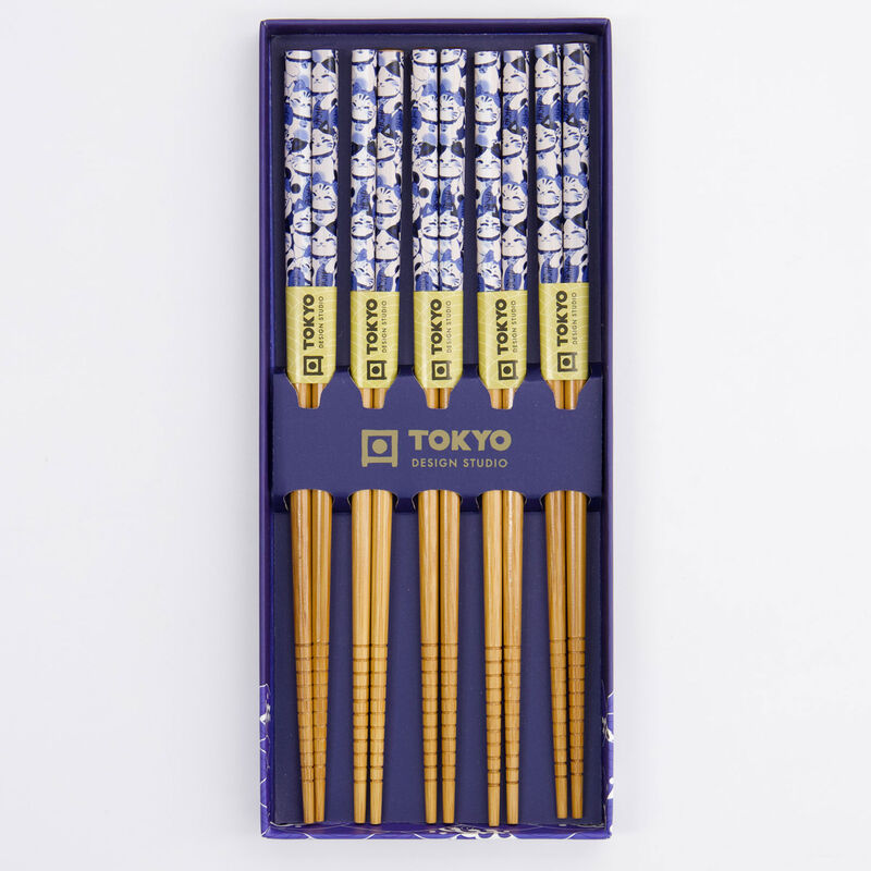 Tokyo Design Studio Onnenkissa syömäpuikot, 5-pack