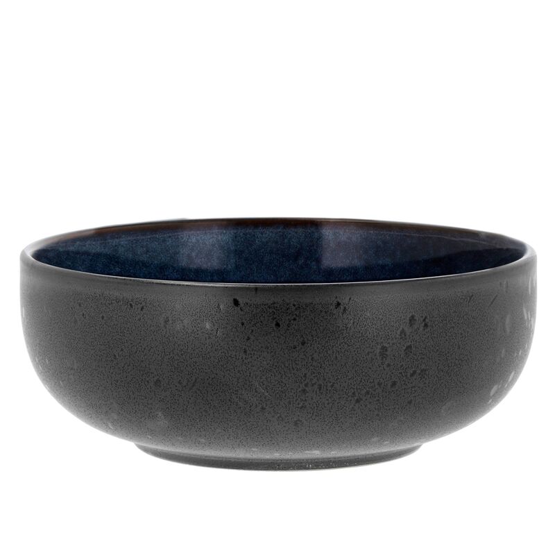 Poke-/ramenskål 18 cm, mørkeblå/svart