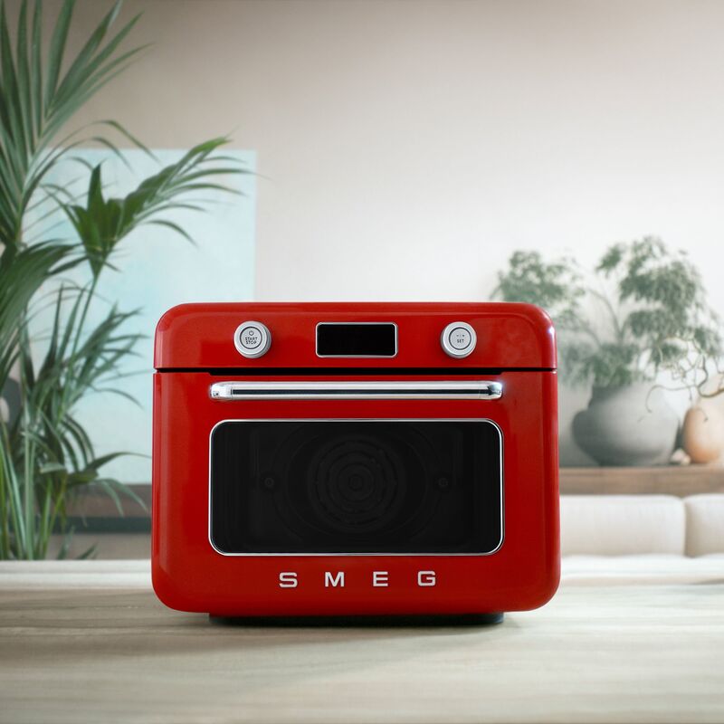 COF01RDEU Vapaasti seisova höyryuuni, punainen