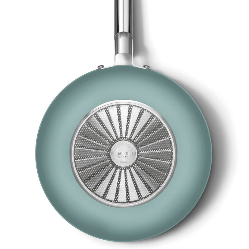 Wokpanna 30 cm, smaragdgrön