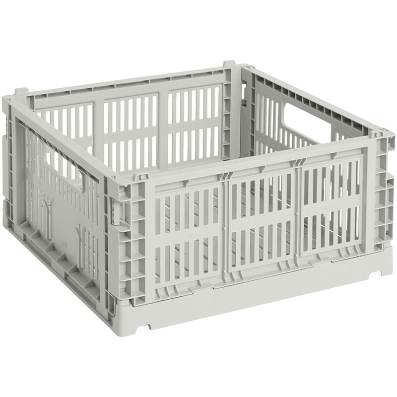 HAY Colour Crate Medium Square förvaringslåda, grå