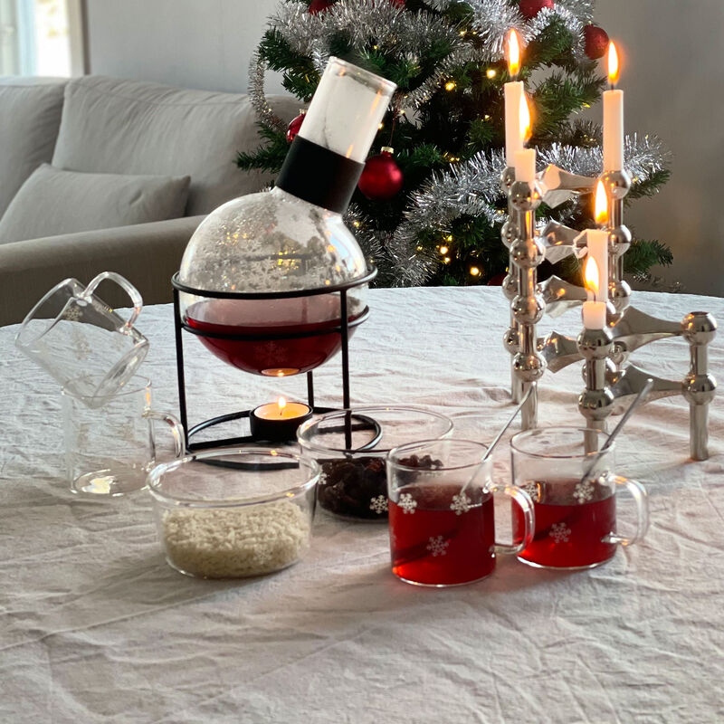 Isa Snefnug glaskrus 4-pak