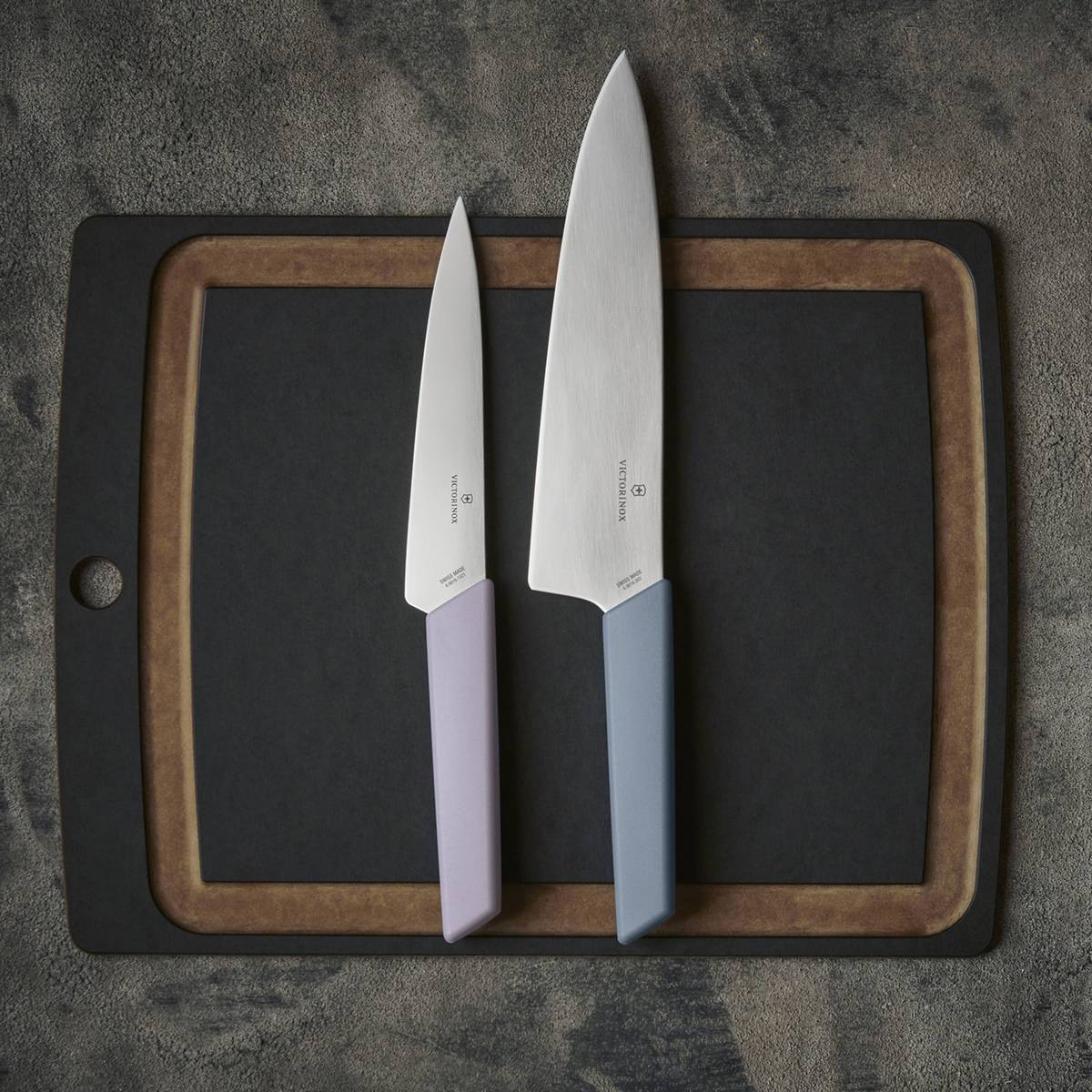 Swiss Modern kokkekniv 15 cm, Lavendel