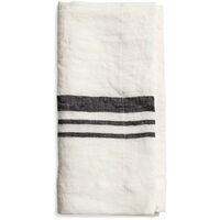 Serviett LITTLEWOOD i lin, stripe, Off White, 4-pack