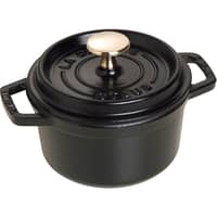 Pyöreä La Cocotte, 14 cm. 0,8 litraa, musta