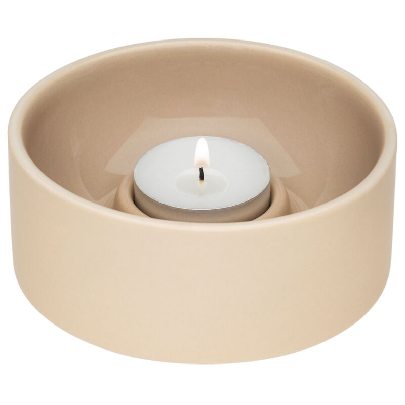 Kirnu telysholder 11 x 5 cm, beige